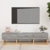 Mueble para TV madera contrachapada gris Sonoma 150x34,5x30 cm