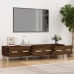 Mueble de TV madera contrachapada roble ahumado 150x34,5x30 cm