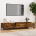 Mueble de TV madera contrachapada roble ahumado 150x34,5x30 cm