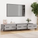 Mueble para TV madera contrachapada gris Sonoma 150x34,5x30 cm