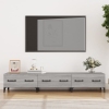 vidaXL Mueble para TV madera contrachapada gris Sonoma 150x34,5x30 cm