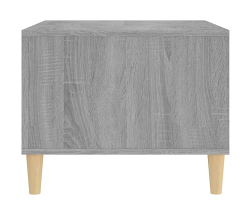 Mesa de centro madera contrachapada gris Sonoma 60x50x40 cm