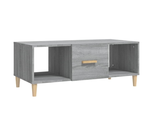 Mesa de centro madera contrachapada gris Sonoma 102x50x40 cm