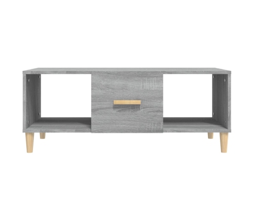 Mesa de centro madera contrachapada gris Sonoma 102x50x40 cm