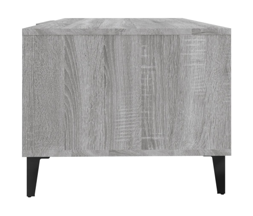 Mesa de centro madera contrachapada gris Sonoma 102x50x40 cm