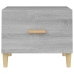 vidaXL Mesa de centro madera contrachapada gris Sonoma 50x50x40 cm