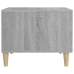 vidaXL Mesa de centro madera contrachapada gris Sonoma 50x50x40 cm