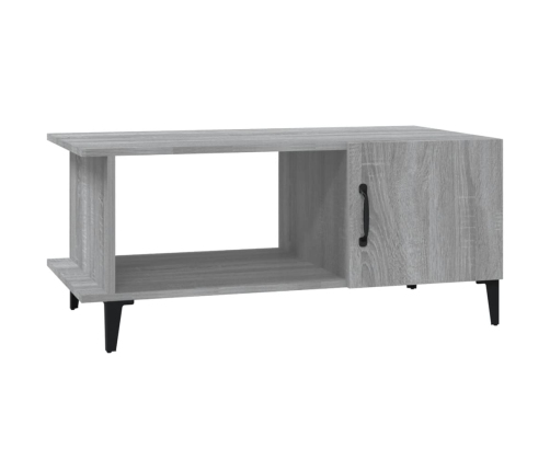 Mesa de centro madera contrachapada gris Sonoma 90x50x40 cm