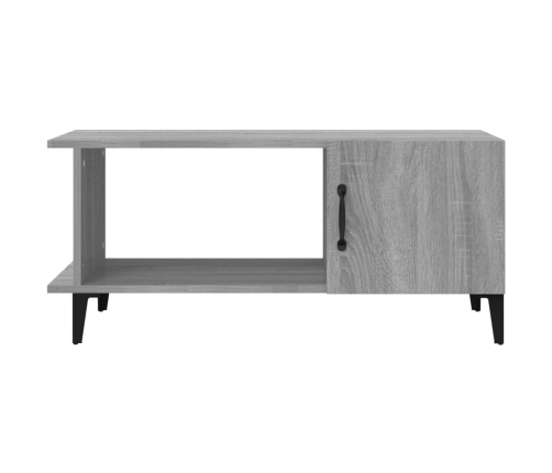 Mesa de centro madera contrachapada gris Sonoma 90x50x40 cm