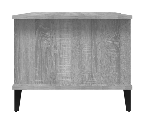 Mesa de centro madera contrachapada gris Sonoma 90x50x40 cm