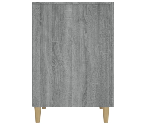 Escritorio de madera contrachapada gris Sonoma 140x50x75 cm