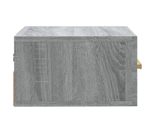 Mesitas de noche de pared 2 uds color gris Sonoma 35x35x20 cm