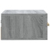 Mesitas de noche de pared 2 uds color gris Sonoma 35x35x20 cm