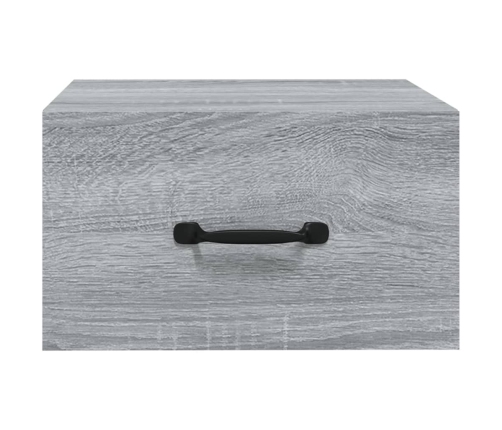 Mesitas de noche de pared 2 uds color gris Sonoma 35x35x20 cm