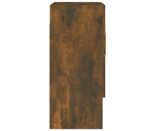 Armario de pared madera contrachapada roble ahumado 60x31x70 cm