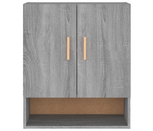 Armario de pared madera contrachapada gris Sonoma 60x31x70 cm