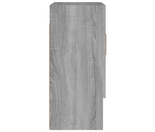 Armario de pared madera contrachapada gris Sonoma 60x31x70 cm