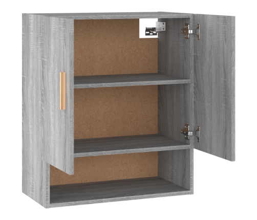 Armario de pared madera contrachapada gris Sonoma 60x31x70 cm