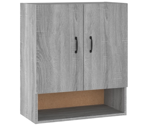 Armario de pared madera contrachapada gris Sonoma 60x31x70 cm