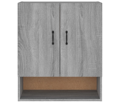 Armario de pared madera contrachapada gris Sonoma 60x31x70 cm