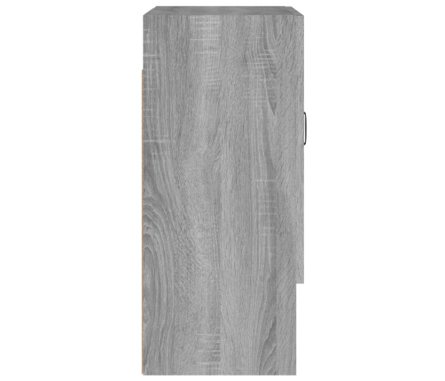 Armario de pared madera contrachapada gris Sonoma 60x31x70 cm