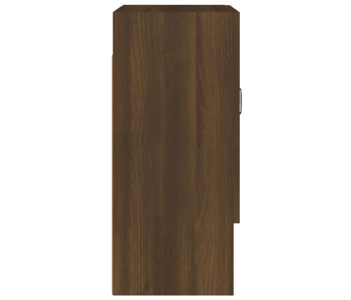 Armario de pared madera contrachapada marrón roble 60x31x70 cm