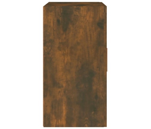 Armario de pared madera contrachapada roble ahumado 60x30x60 cm