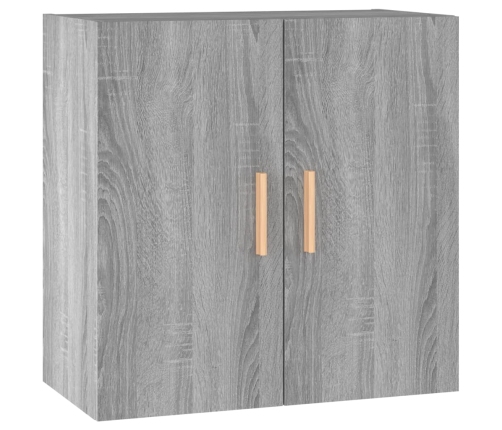 Armario de pared madera contrachapada gris Sonoma 60x30x60 cm