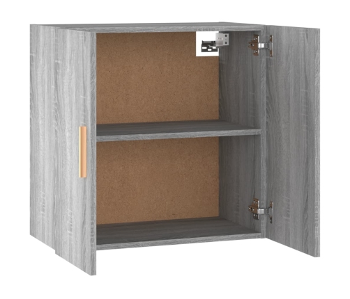 Armario de pared madera contrachapada gris Sonoma 60x30x60 cm