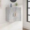 Armario de pared madera contrachapada gris Sonoma 60x30x60 cm