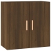 Armario de pared madera contrachapada marrón roble 60x30x60 cm