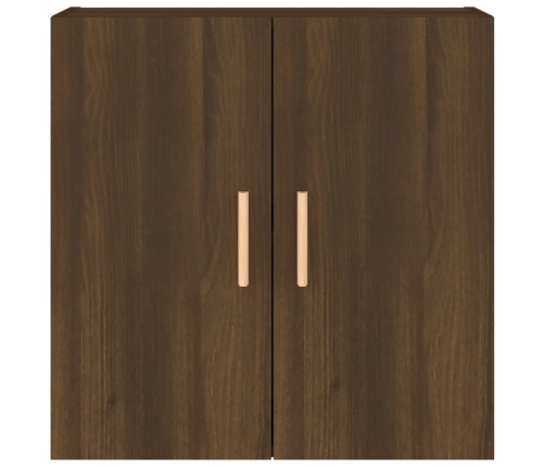 Armario de pared madera contrachapada marrón roble 60x30x60 cm