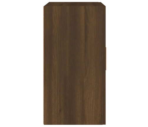 Armario de pared madera contrachapada marrón roble 60x30x60 cm