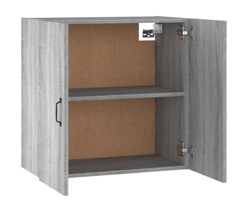 Armario de pared madera contrachapada gris Sonoma 60x31x60 cm