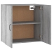 Armario de pared madera contrachapada gris Sonoma 60x31x60 cm