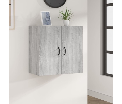 Armario de pared madera contrachapada gris Sonoma 60x31x60 cm