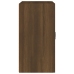 Armario de pared madera contrachapada marrón roble 60x31x60 cm