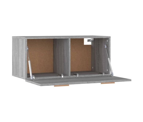 Armario de pared madera de ingeniería gris Sonoma 80x35x36,5 cm