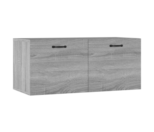 Armario de pared madera de ingeniería gris Sonoma 80x36,5x35 cm