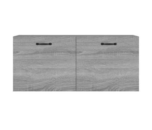 Armario de pared madera de ingeniería gris Sonoma 80x36,5x35 cm