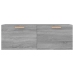 Armario pared madera contrachapada gris Sonoma 100x36,5x35 cm