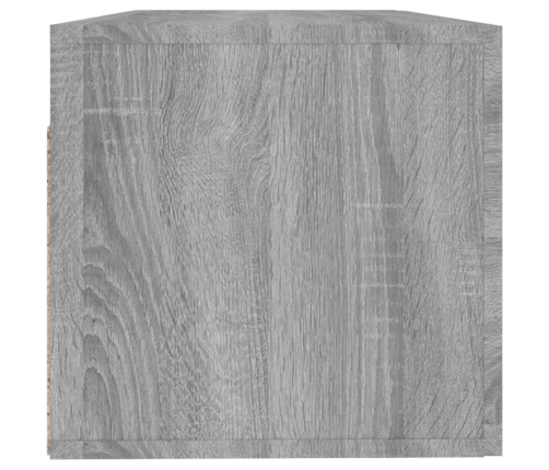 Armario pared madera contrachapada gris Sonoma 100x36,5x35 cm