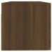 Armario pared madera contrachapada marrón roble 100x36,5x35 cm