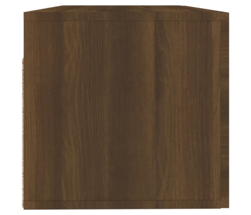 Armario pared madera contrachapada marrón roble 100x36,5x35 cm