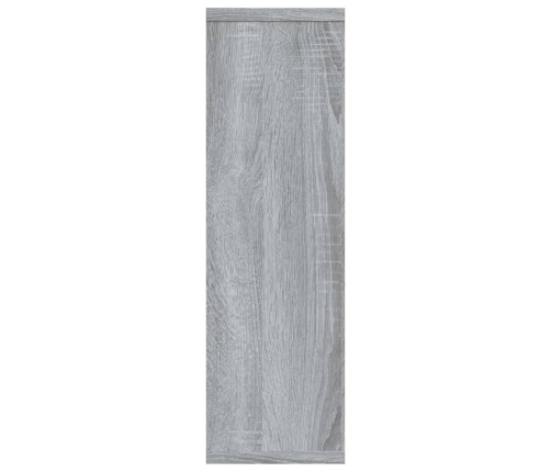 Estantería de pared madera ingeniería gris Sonoma 85x16x52,5 cm