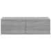 Muebles de pared para TV 2 uds madera gris Sonoma 100x30x30 cm