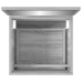 Armario de baño con espejo madera contrachapada gris Sonoma