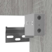 Armario de baño con espejo madera contrachapada gris Sonoma
