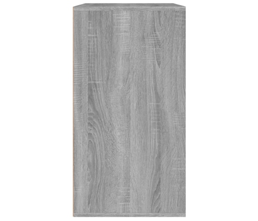 Armario maquillaje madera contrachapada gris Sonoma 80x40x75 cm