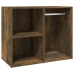 Mueble vestidor madera contrachapada roble ahumado 80x40x65 cm